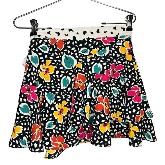 Topshop PETITE Floral Pleat Mini Skirt - Picture 3 of 6